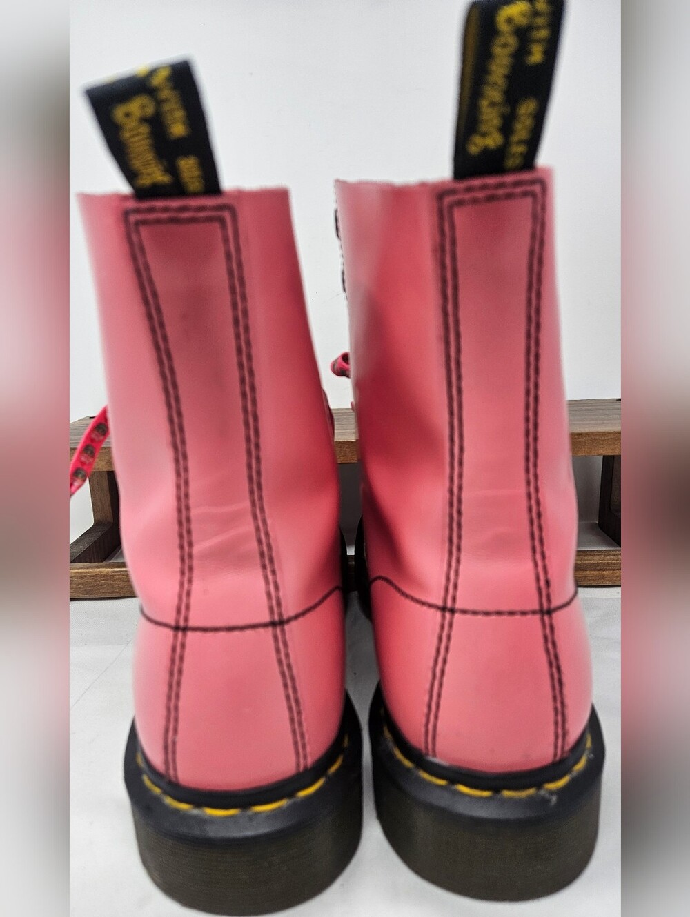 Dr. Martens Hincky Acid Pink Boots Womens 8 - Picture 4 of 7